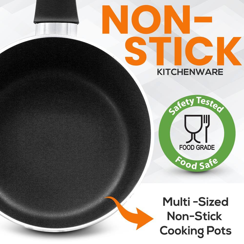 NON-STICK KITCHENWARE

Safety Tested  
FOOD GRADE  
Food Safe

Multi-Sized Non-Stick Cooking Pots