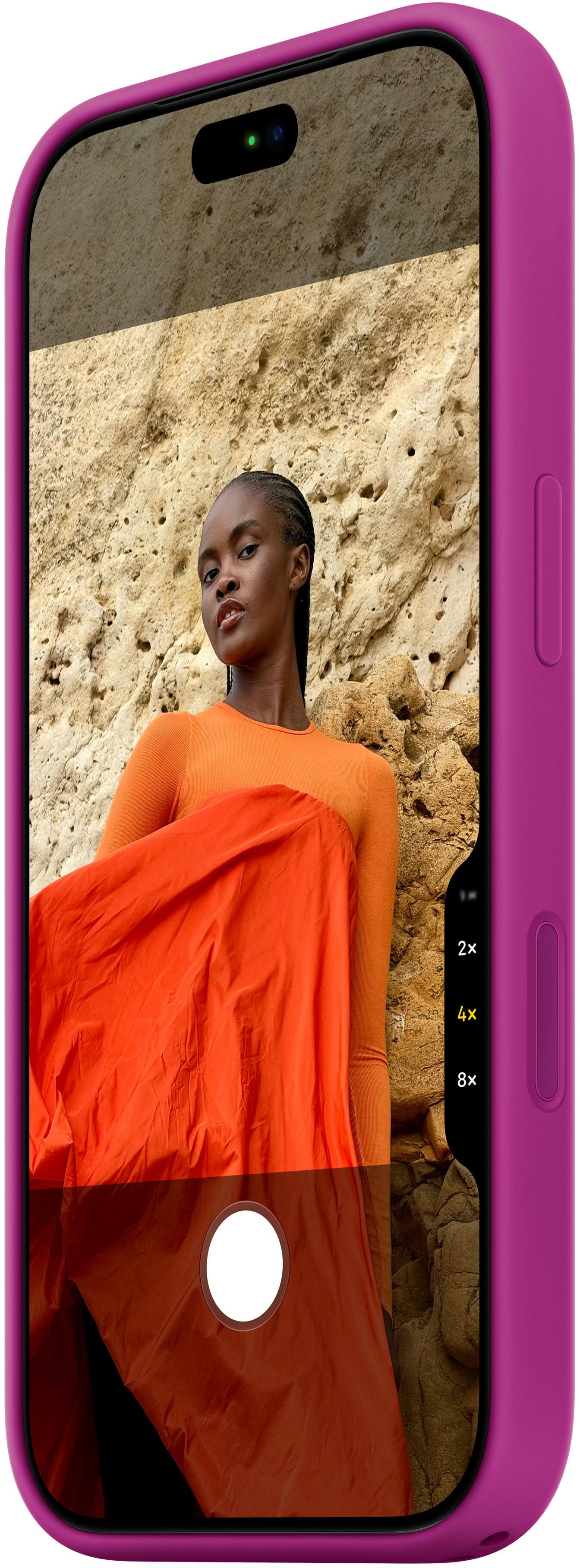 Alt View 4. Apple - iPhone 18 Pro Silicone Case with MagSafe (2026) - Magenta.