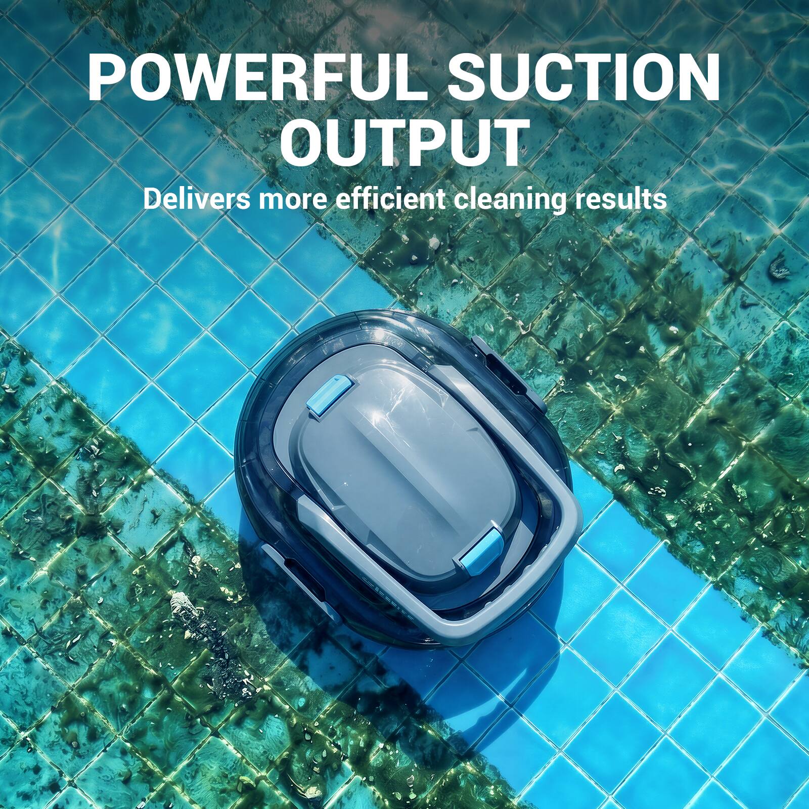 Steelite Cordless Robotic Pool Cleaner 120 Mins Runtime with Dual ...