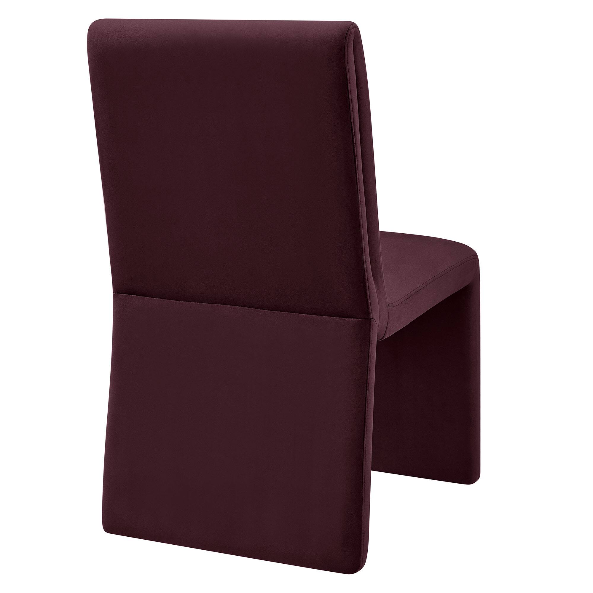 Alt View 1. Modway - Emory Upholstered Performance Velvet Dining Side Chair by Modway - Purple.