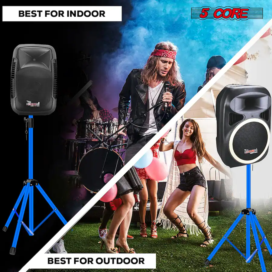 Comp Setup Minimal 5 CORE Speaker Stand Height Adjustable Heavy Duty PA DJ Tripod Studio ...