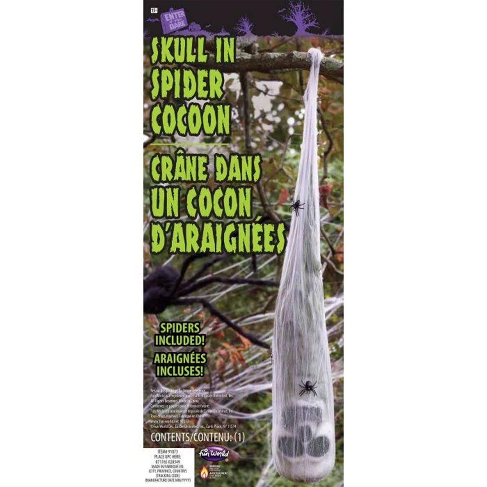 15 ENTER DARE SKULL IN SPIDER COCOON CRANE DANS UN COCON D'ARAIGNES SPIDERS INCLUDED! ARAIGNES INCLUSES! Sa 15 CONTENTS/CONTENU: (1) M fun World PLACI OK E BU nn_o_ibe WADH i nO De tt PROINCE CORn Tto SFACTURE O TIVE