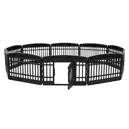 IRIS USA - IRIS 4-10 Panel 24/34"H Folding Exercise Enclosure Plastic Pet Playpen with Door