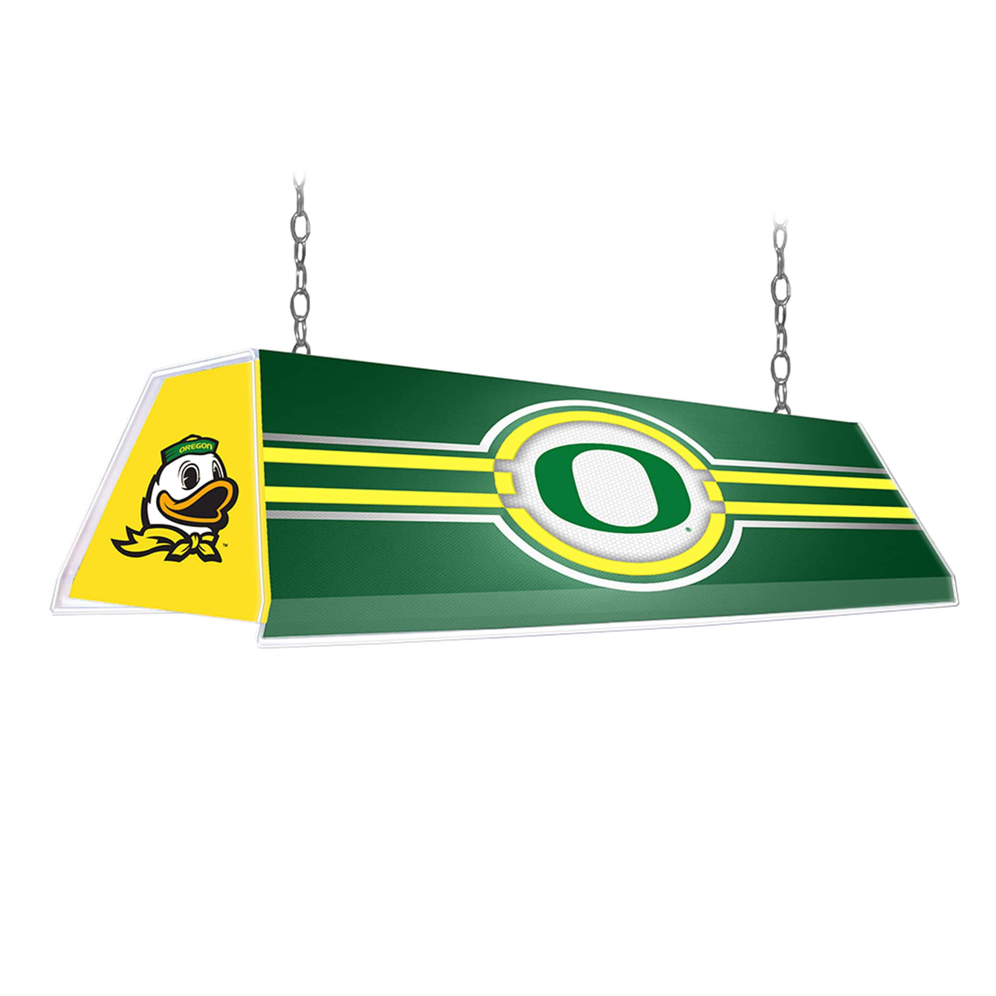 The Fan-Brand - Oregon Ducks Team Logo 46'' x 13.5'' Pool Table Light - Multicolor