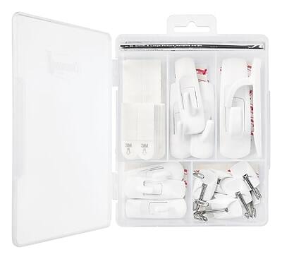 Alt View 2. Command - Command Assorted Hook Kit, White, 54/Pack (17231-ES) - White.