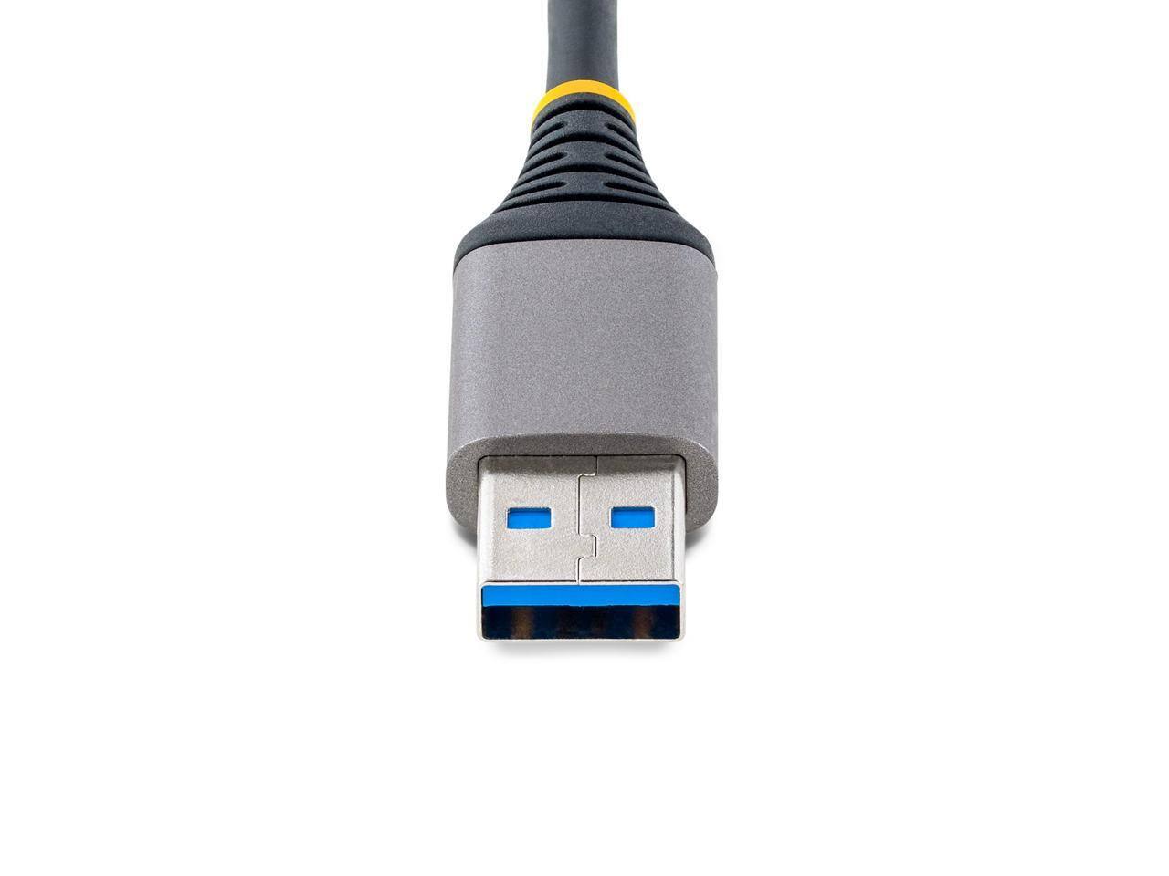 Alt View 4. Startech - StarTech.com 4-Port USB 3.0 Hub, 5Gbps, Bus Powered, 1ft Cable, USB-A to 4x USB-A, Portable Desktop/Laptop Expansion Hub.