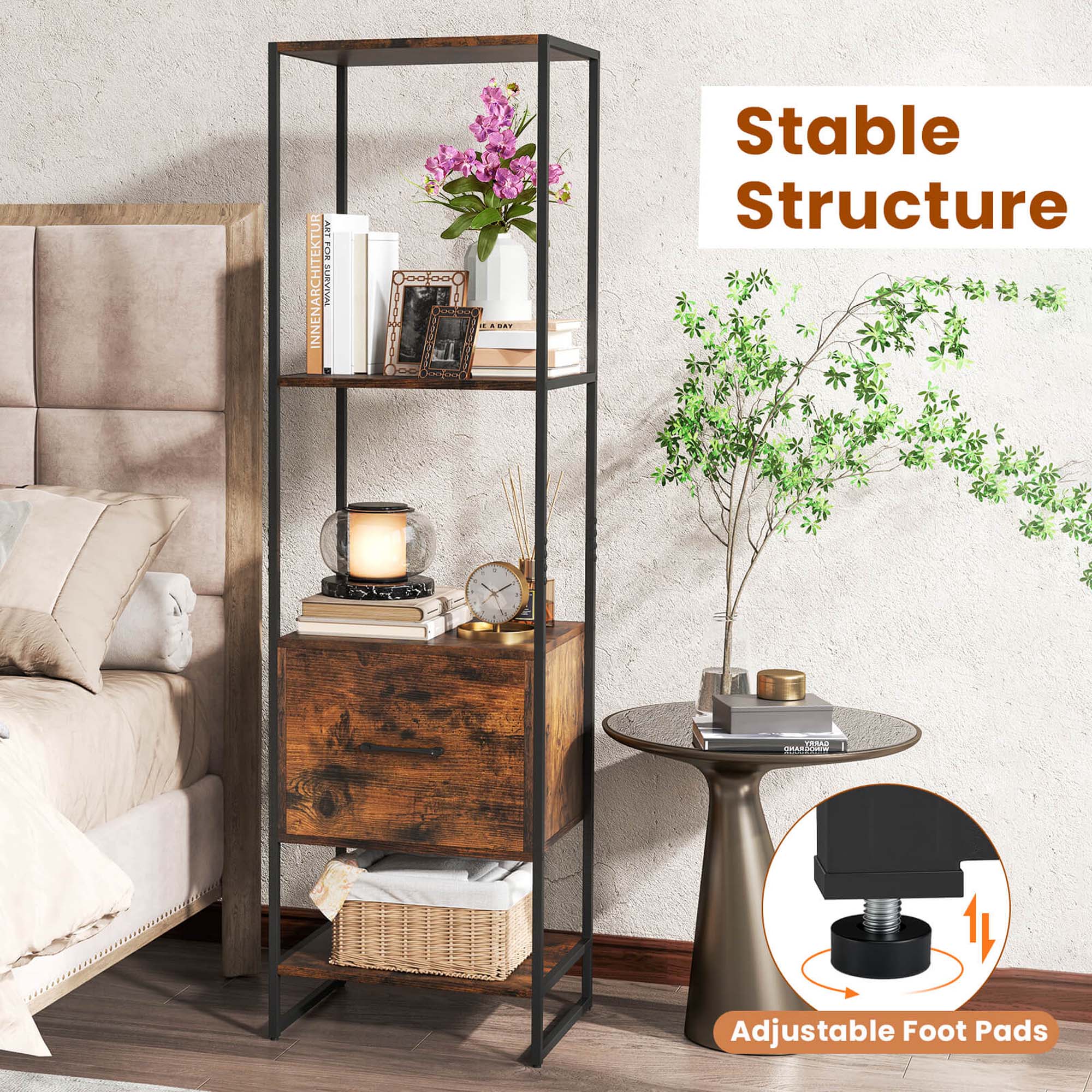 ART S INNENARCHITEKTUR SURVIVML ... Stable Structure  Adjustable Foot Pads