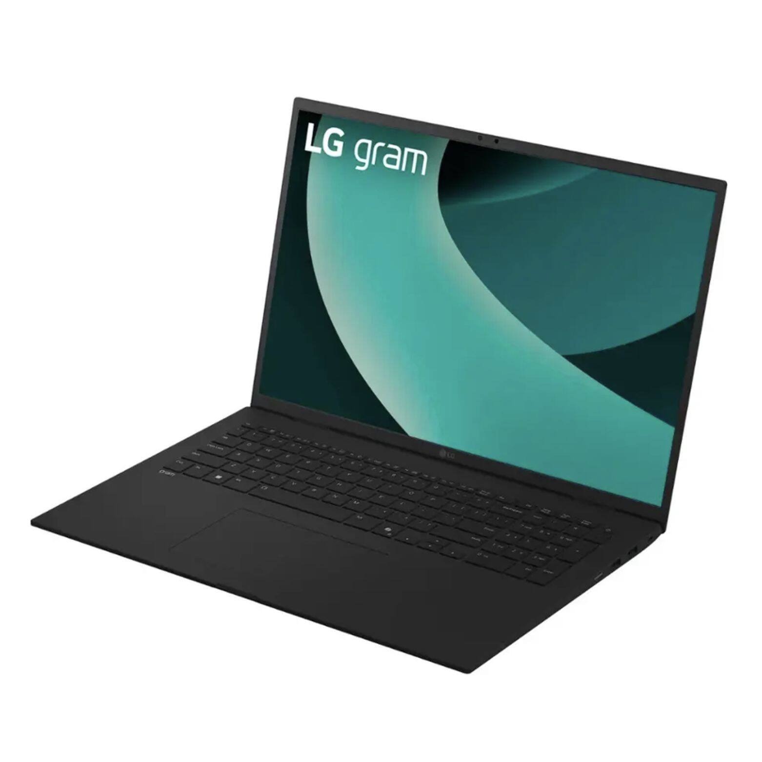 Left. LG - LG gram 17Z90TL-H.AUB8U3 Obsidian Black Laptop, Ultra 9-288V, 32GB, 2TB SSD, 17.0 (2560x1600), 140V, Win 11 Pro - Obsidian Black.
