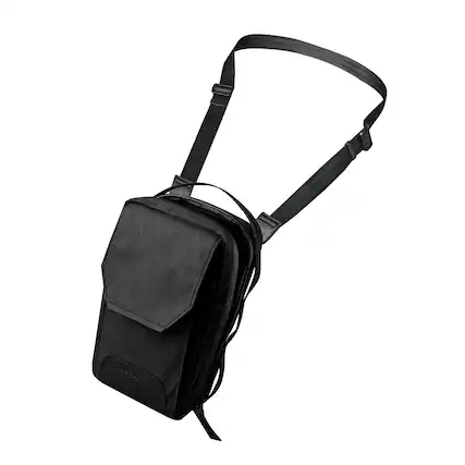 Front. ALPAKA - Modular Sling V2 MIini Sling Bag for Phone, Magnetic Quick Access, EDC Crossbody Bag with Adjustable Strap - Black X-Pac VX21.