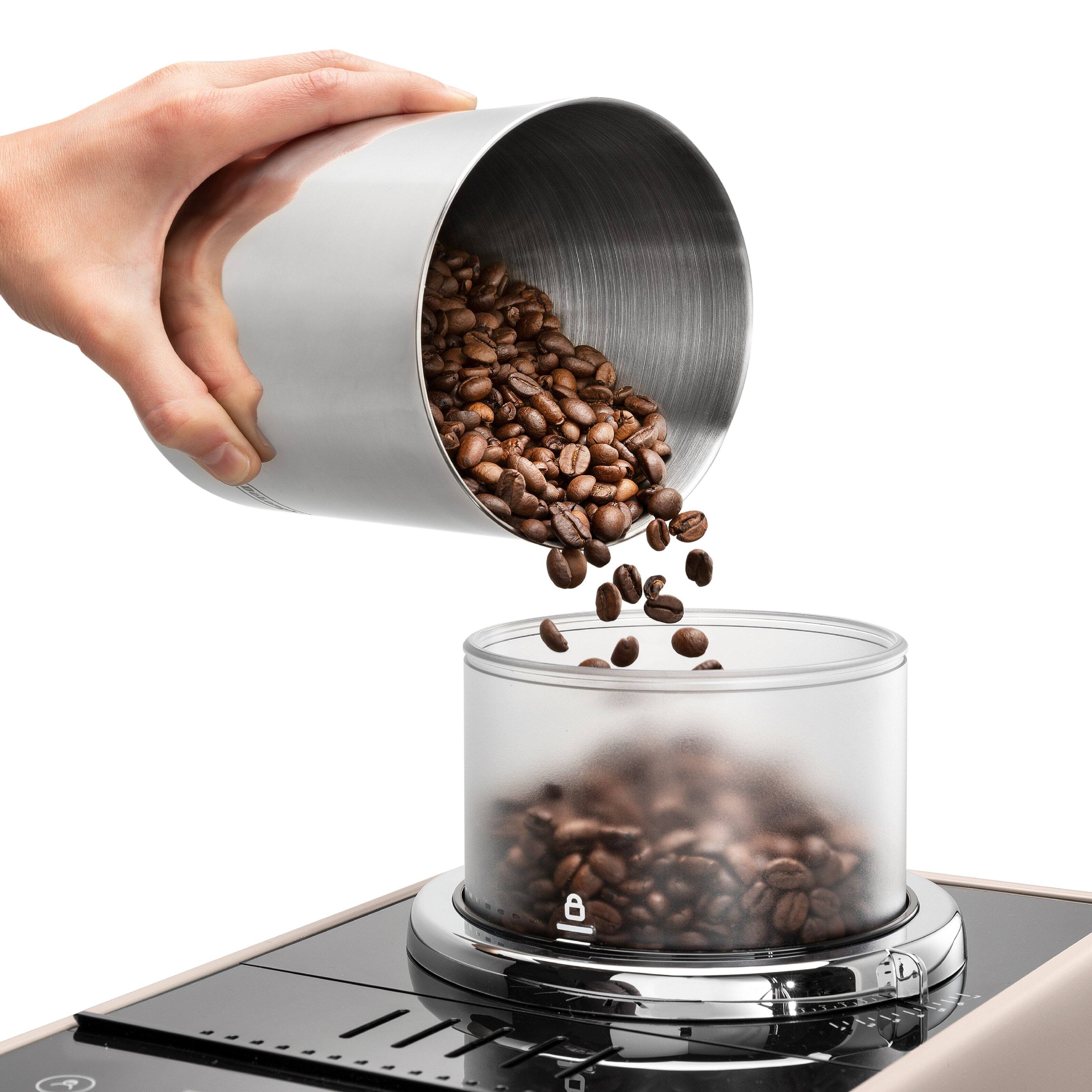 Alt View 6. De'Longhi - Rivelia Fully Automatic Espresso Machine 19 Bars of Pressure, Sand Beige - Sand Beige.
