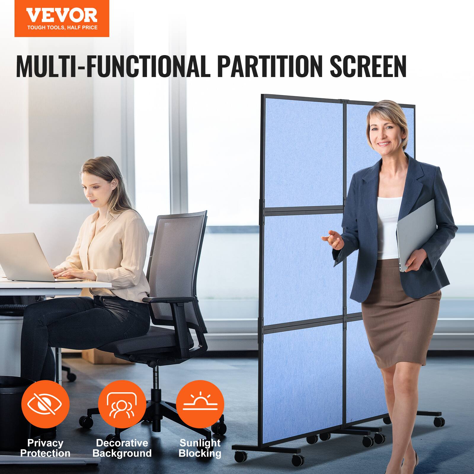 VEVOR TOUGH TOOLS, HALF PRICE MULTI-FUNCTIONAL PARTITION SCREEN Privacy Protection, Decorative Background, Sunlight Blocking