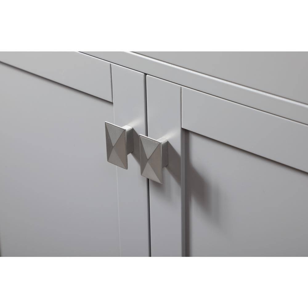Left. Elegant Kitchen and Bath - 30 Inch SIngle Bathroom Vanity In Grey - Grey.