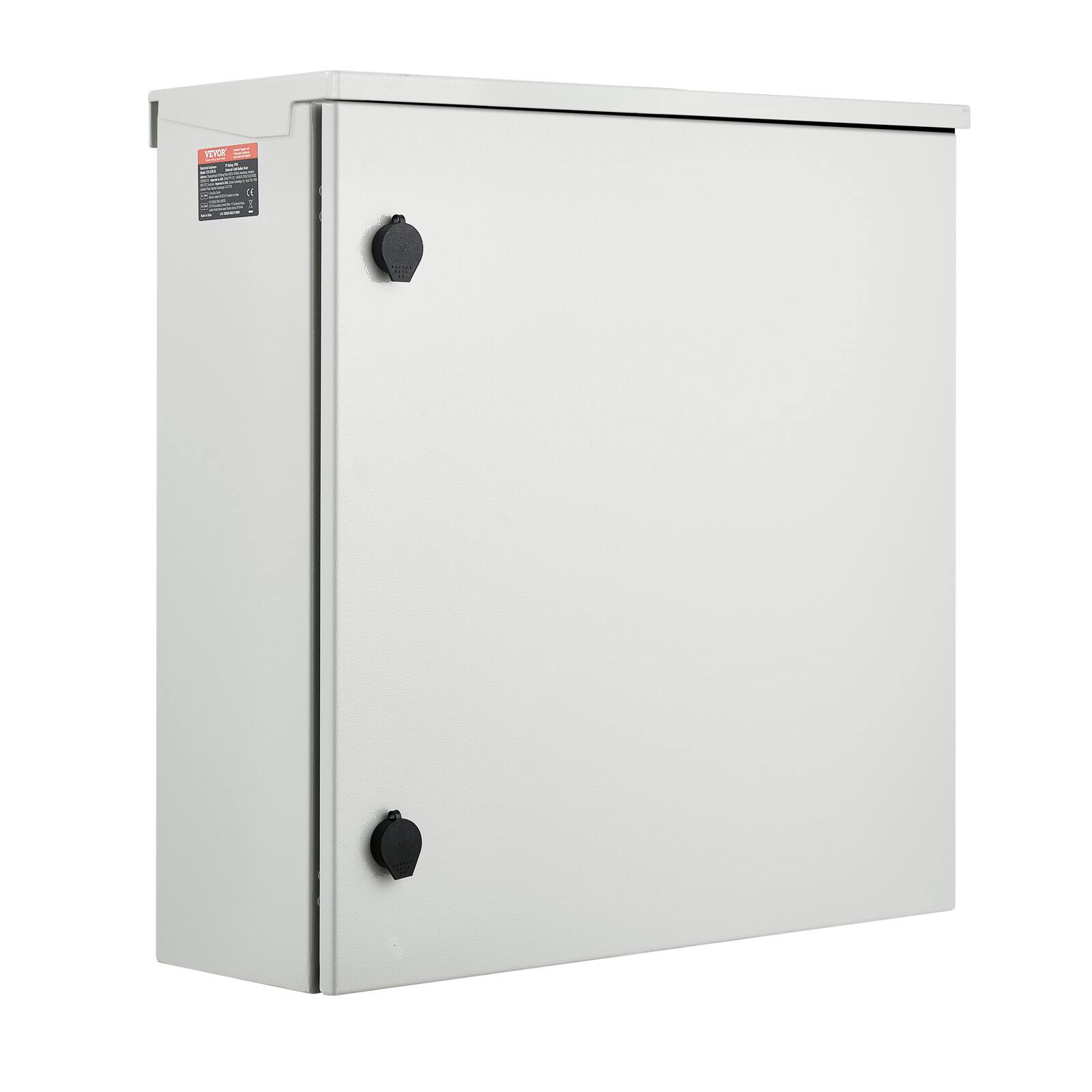 Alt View 5. VEVOR - Electrical Enclosure, 24 x 24 x 8 in, NEMA 4 Outdoor Enclosure, IP66 Waterproof & Dustproof Cold-Rolled Carbon Steel - White.