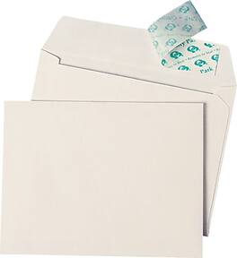 Quality Park - Redi-Strip 6 1/4"W x 4 1/2"H Photo/Invitation Envelopes, 50/Box - White