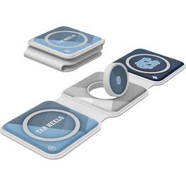 Keyscaper - North Carolina Tar Heels 3-in-1 Foldable Charger - White