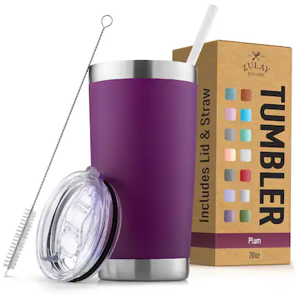 ZULAY KITCHEN
TUMBLER
Includes Lid & Straw
Plum
20oz