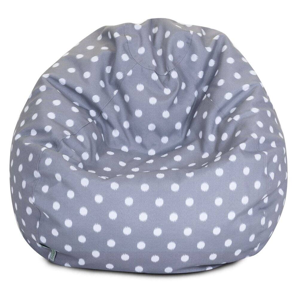 Majestic Home - Large Bean Bag Ikat Dot - Gray
