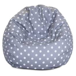 Majestic Home - Large Bean Bag Ikat Dot - Gray