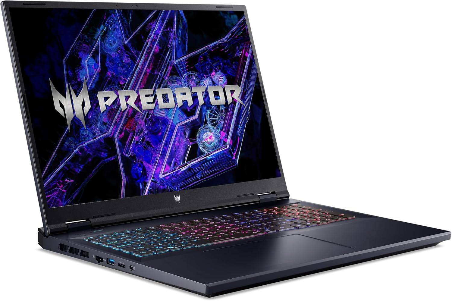 Angle. Acer - Predator Helios Neo 18 PHN18-71-77JT 18" Notebook Intel Core i7-14700HX 2.1GHz 16GB RAM 1TB SSD W11H - Black.