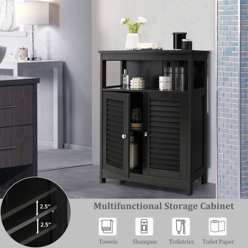 2.5" Multifunctional Storage Cabinet  
- Towels  
- Shampoo  
- Toiletries  
- Toilet Paper