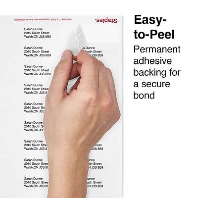 Sure, here is the corrected and grouped text:

---

**Sarah Dunne**  
2010 South Street  
Walsh, ON J3S 8B9  

**Easy-to-Peel Permanent adhesive backing for a secure bond**

---

**Sarah Dunne**  
2010 South Street  
Walsh, ON J3S 8B9  

**Sarah Dunne**  
2010 South Street  
Walsh, ON J3S 8B9  

**Sarah Dunne**  
2010 South Street  
Walsh, ON J3S 8B9  

**Sarah Dunne**  
2010 South Street  
Walsh, ON J3S 8B9  

**Sarah Dunne**  
2010 South Street  
Walsh, ON J3S 8B9  

**Sarah Dunne**  
2010 South Street  
Walsh, ON J3S 8B9  

**Sarah Dunne**  
2010 South Street  
Walsh, ON J3S 8B9  

**Sarah Dunne**  
2010 South Street  
Walsh, ON J3S 8B9  

---