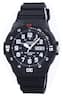 Casio - Quartz Analog 100M Resin Strap MRW-200H-1BVDF MRW200H-1BVDF Men's Watch - Black