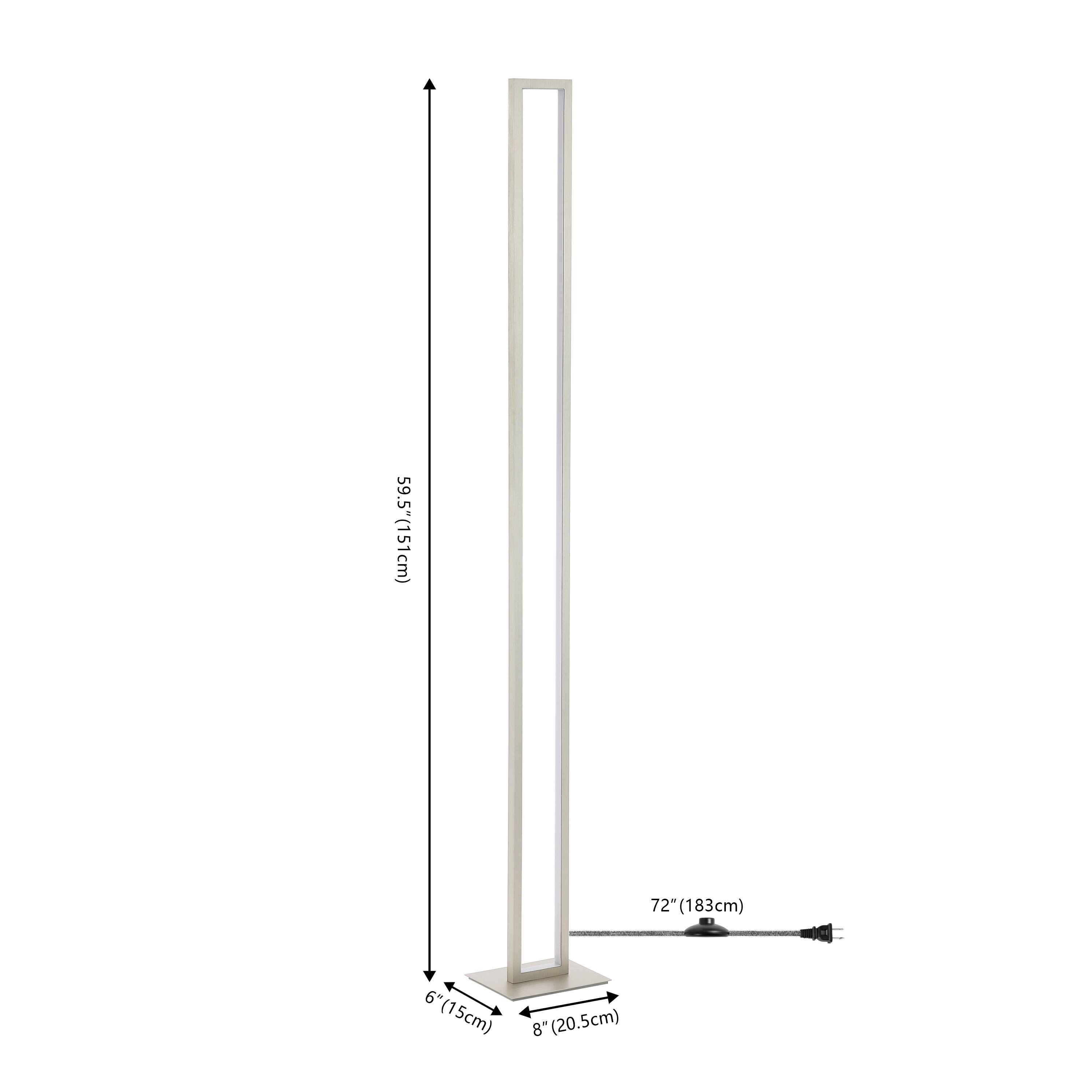 59.5" (151cm)  
72" (183cm)  
6" (15cm)  
8" (20.5cm)