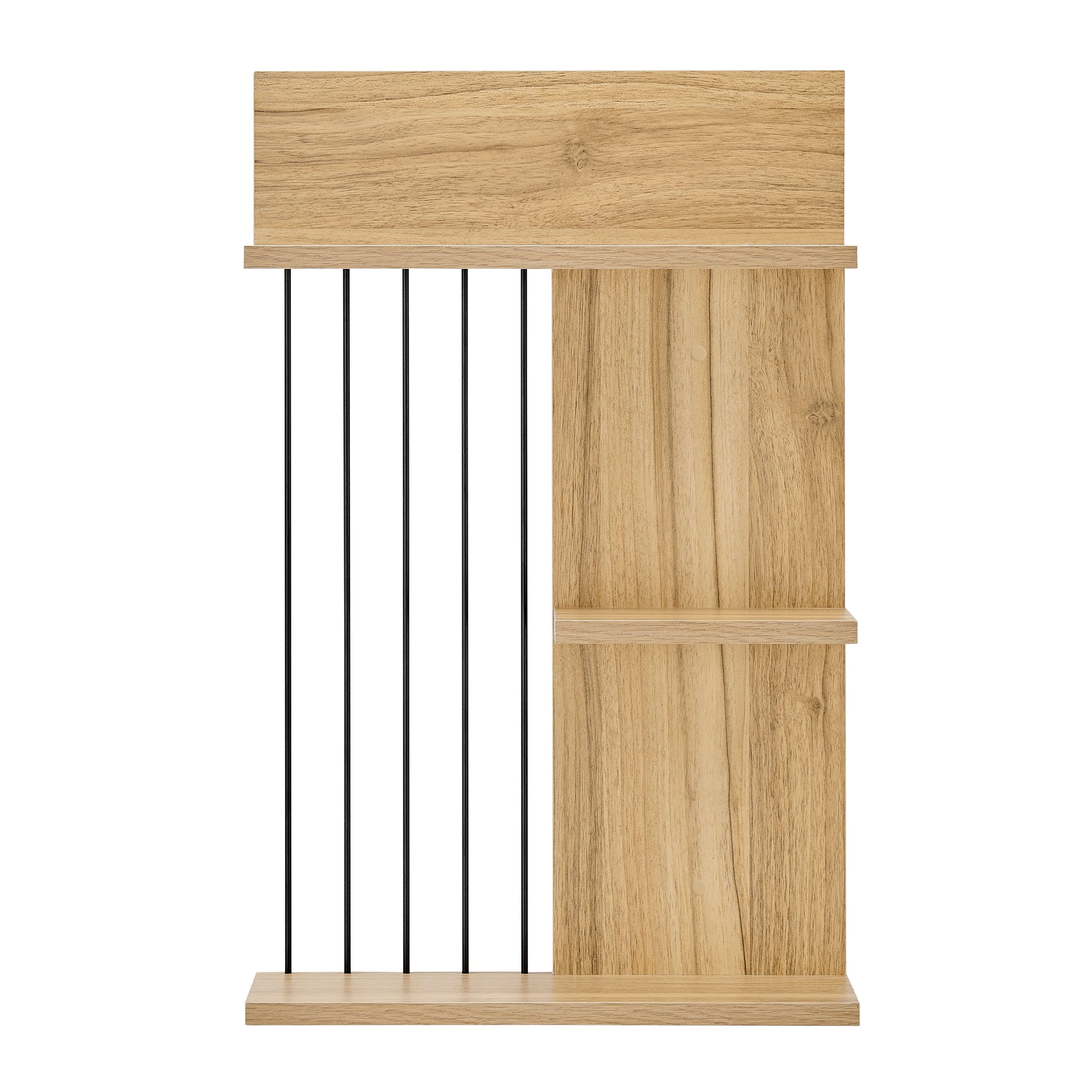 Danya B - Seville Dynamic Utility Ledge Wall Shelf - Chestnut