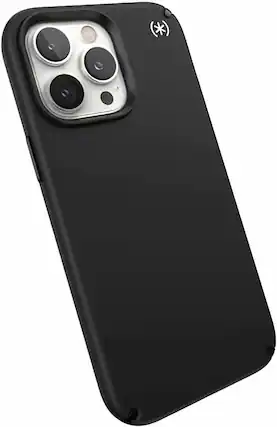 Front. Speck - Speck Presidio2 Pro with MagSafe Black Case for iPhone 14 Pro Max - Black / White.