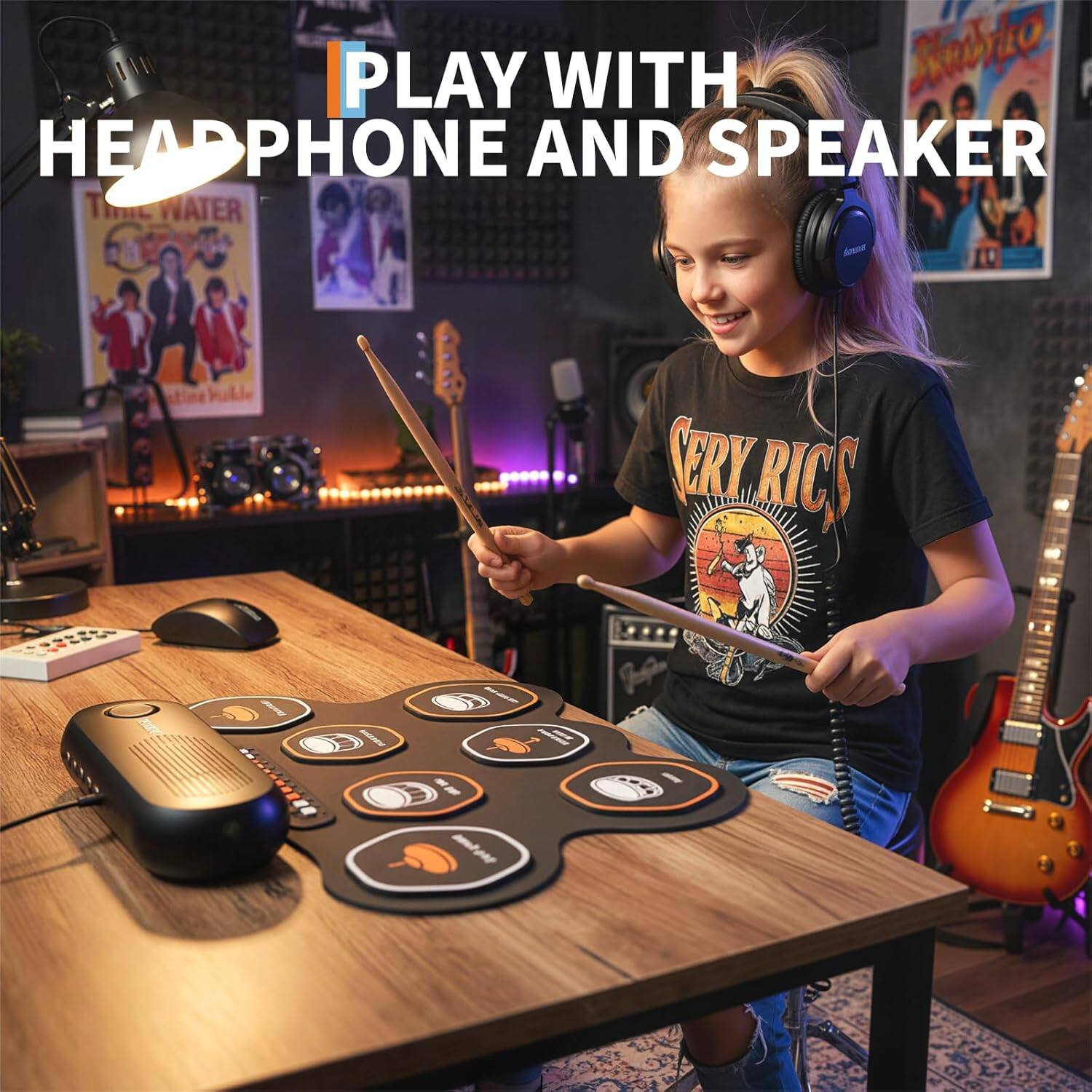 PLAY WITH HEADPHONE AND SPEAKER