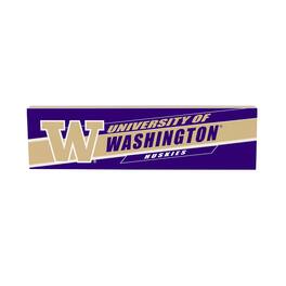 Evergreen Enterprises - Washington Huskies 5" x 18" Shadow Logo Wood Mantle Sign - Multicolor