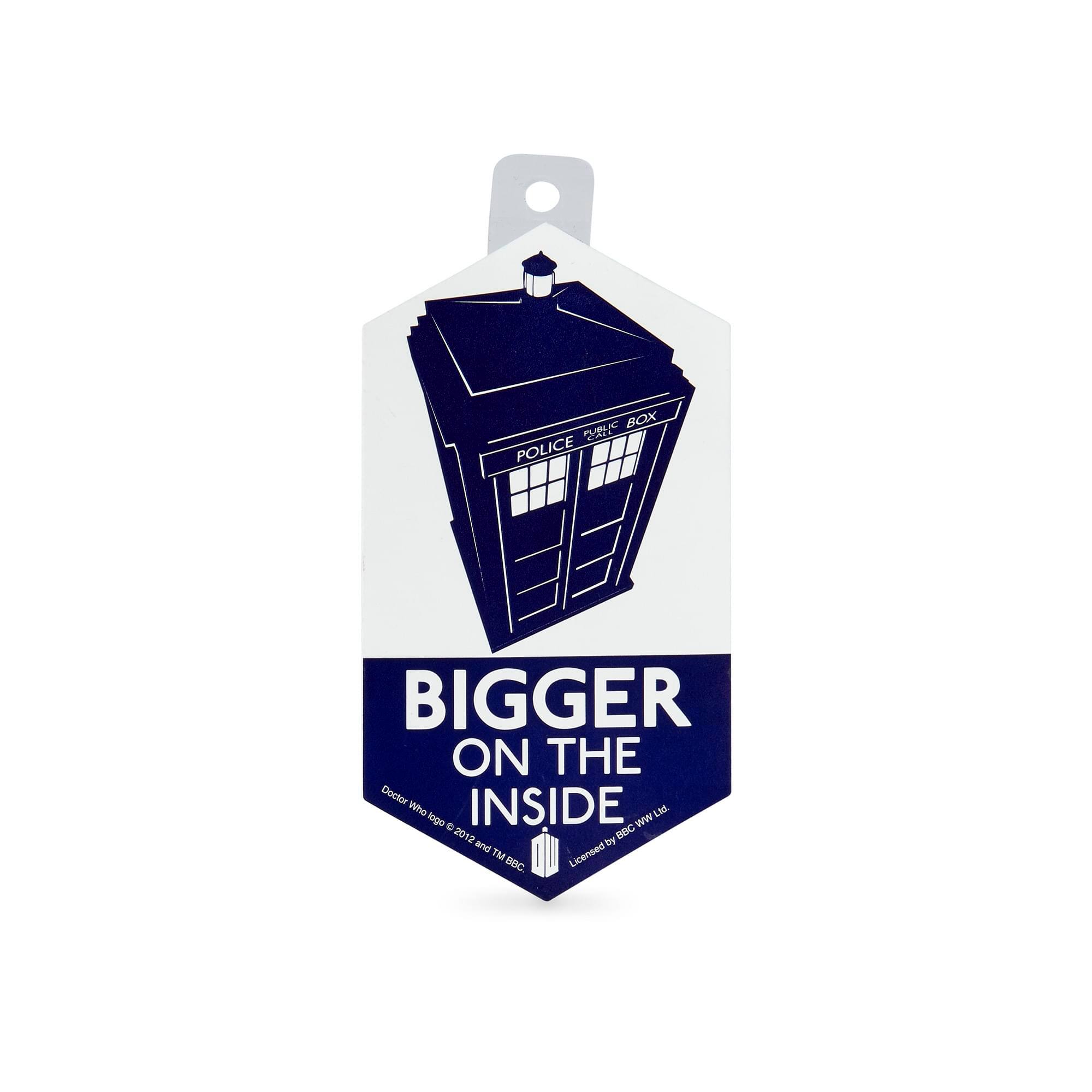 Bigger on the Inside  
Doctor Who logo © 2012 and TM BBC  
Licensed by BBC WW Ltd.