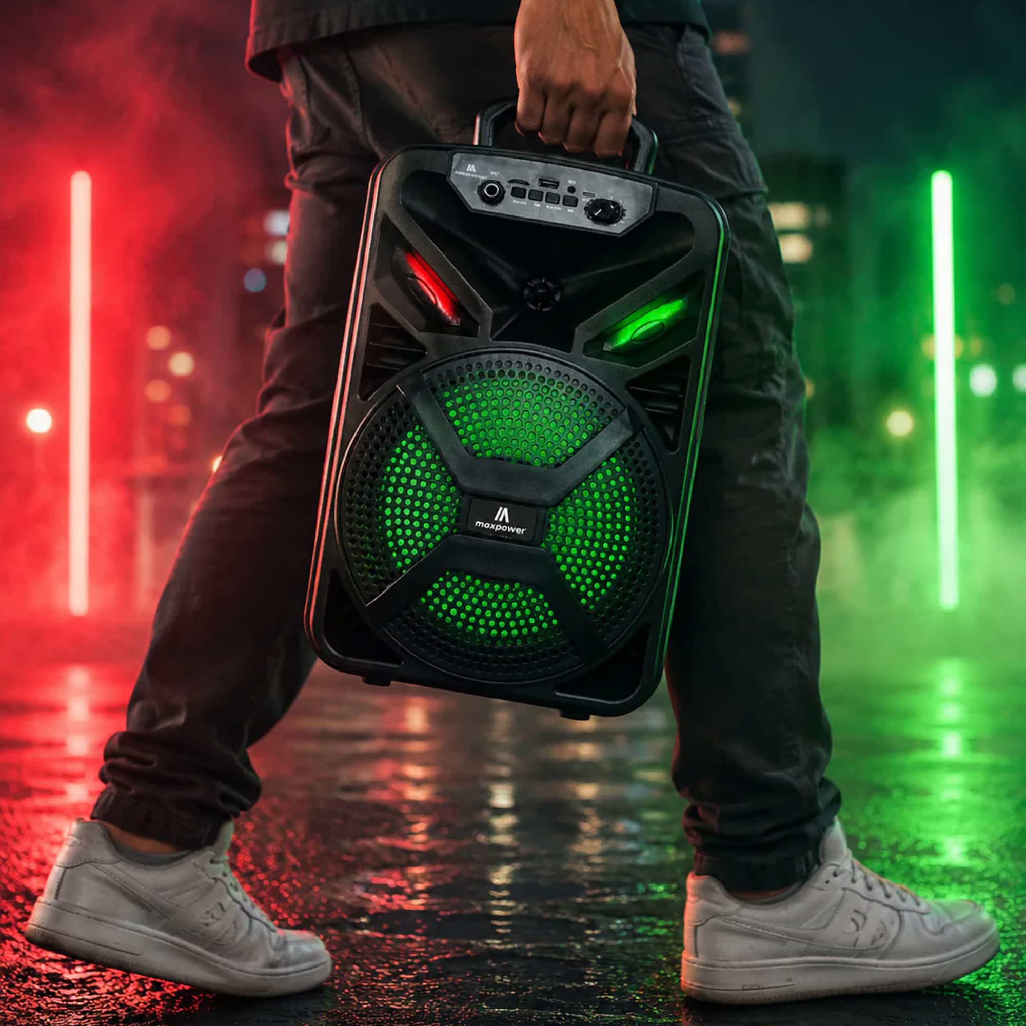 Max Power MPD829 Karaoke Bluetooth Speaker with 8