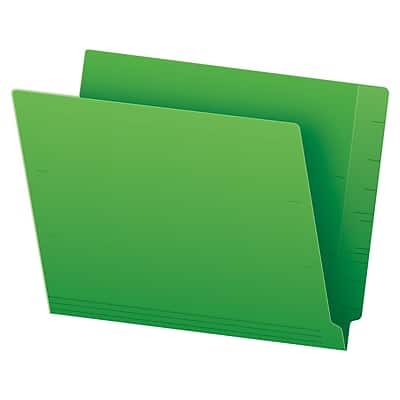 Pendaflex - Recycled End Tab File Folder, Straight Cut, Letter Size, 100/Box - Green price history on PriceWatchPro