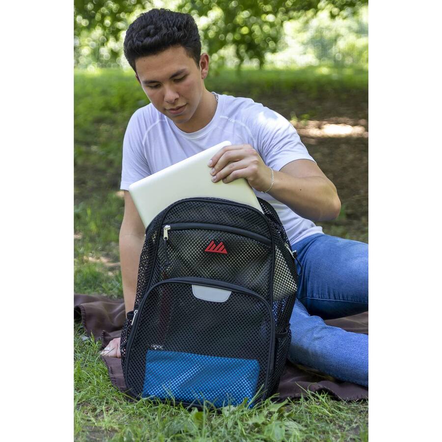 Cozy Serene Reflective Mesh School Backpack For Teens | Wire Frame ...