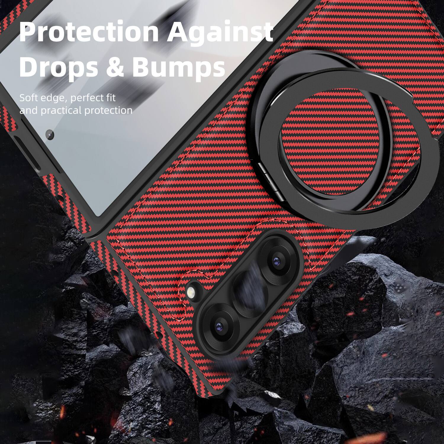 Protection Against Drops & Bumps  
Soft edge, perfect fit and practical protection