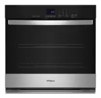 Whirlpool - 30" Built-In Single Electric Wall Oven with Adjustable Self-Clean Cycle - Stainless Steel - Front_Zoom