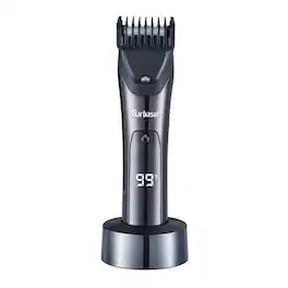 Barbasol - Men’s Wet & Dry 5-Head Electric Shaver with LCD & Brush - Blue