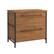 Front. Sauder - Iron City Lateral File Cabinet - Brown.