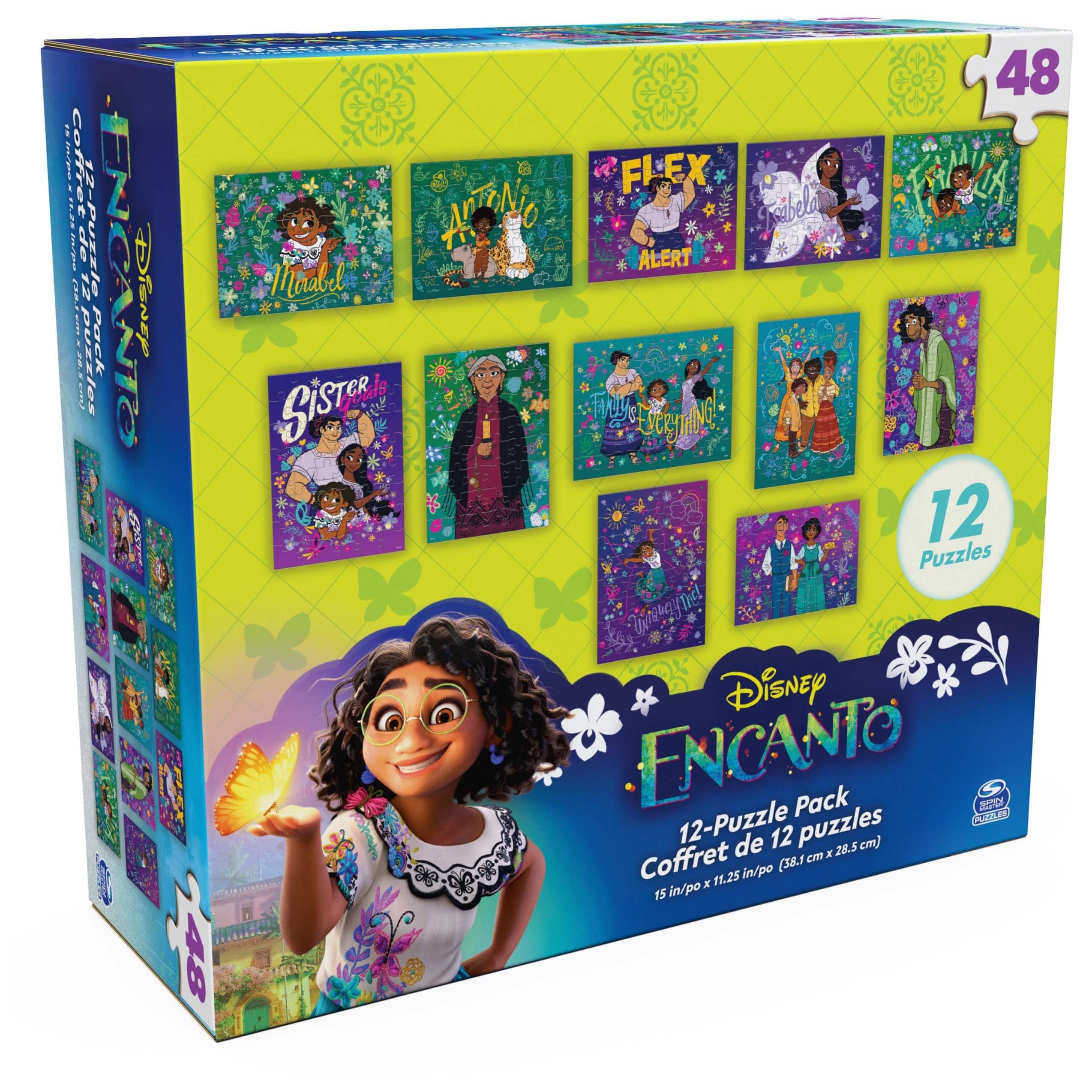 Spin Master - Disney Encanto 12-Pack Puzzle Set, 48-Piece Kids Jigsaw Puzzles, Educational Fun Toys Ages 4+ - Multicolour price history on PriceWatchPro