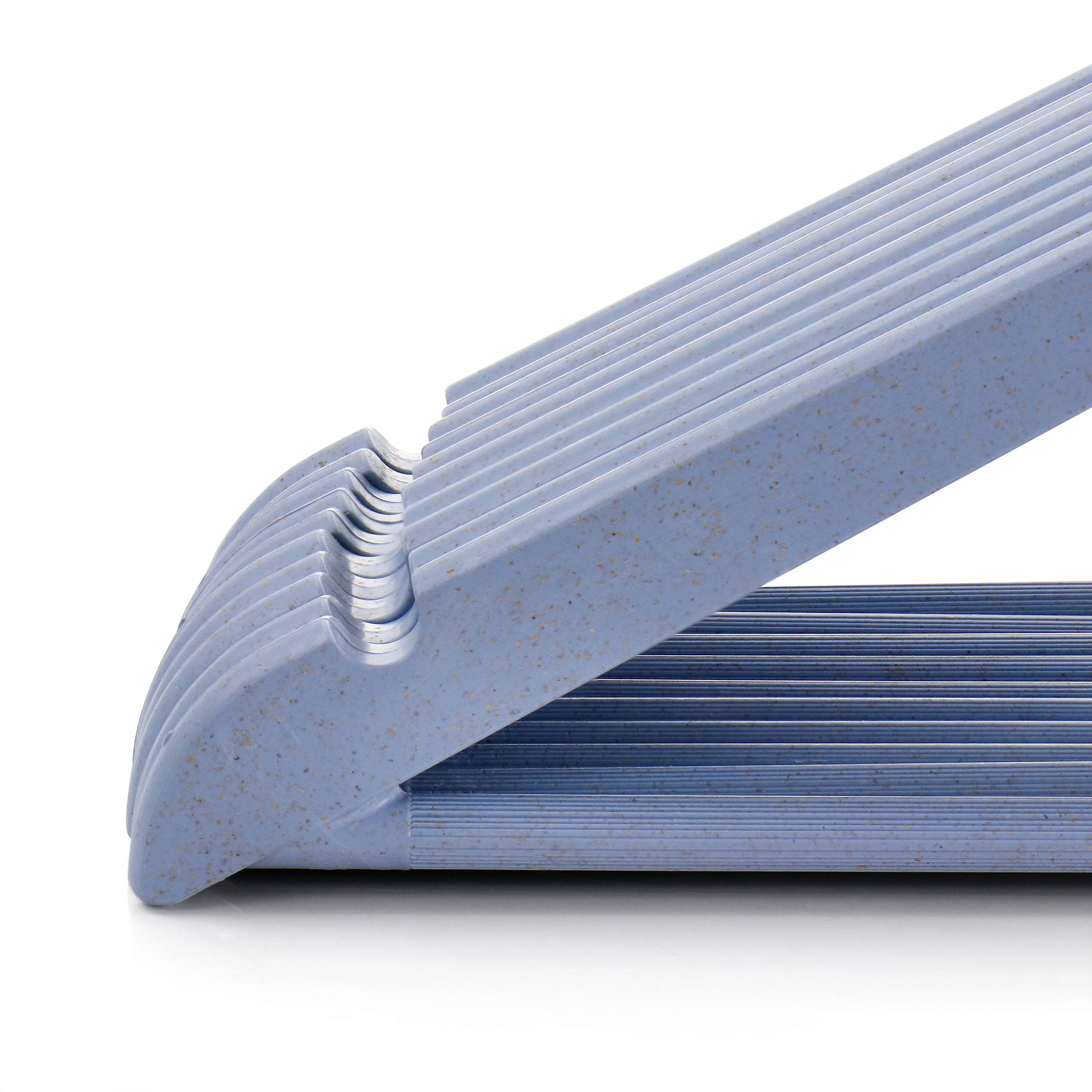 Alt View 4. Elama - Elama Home 20 Piece Eco Friendly Coat Hangers in Blue - Blue.