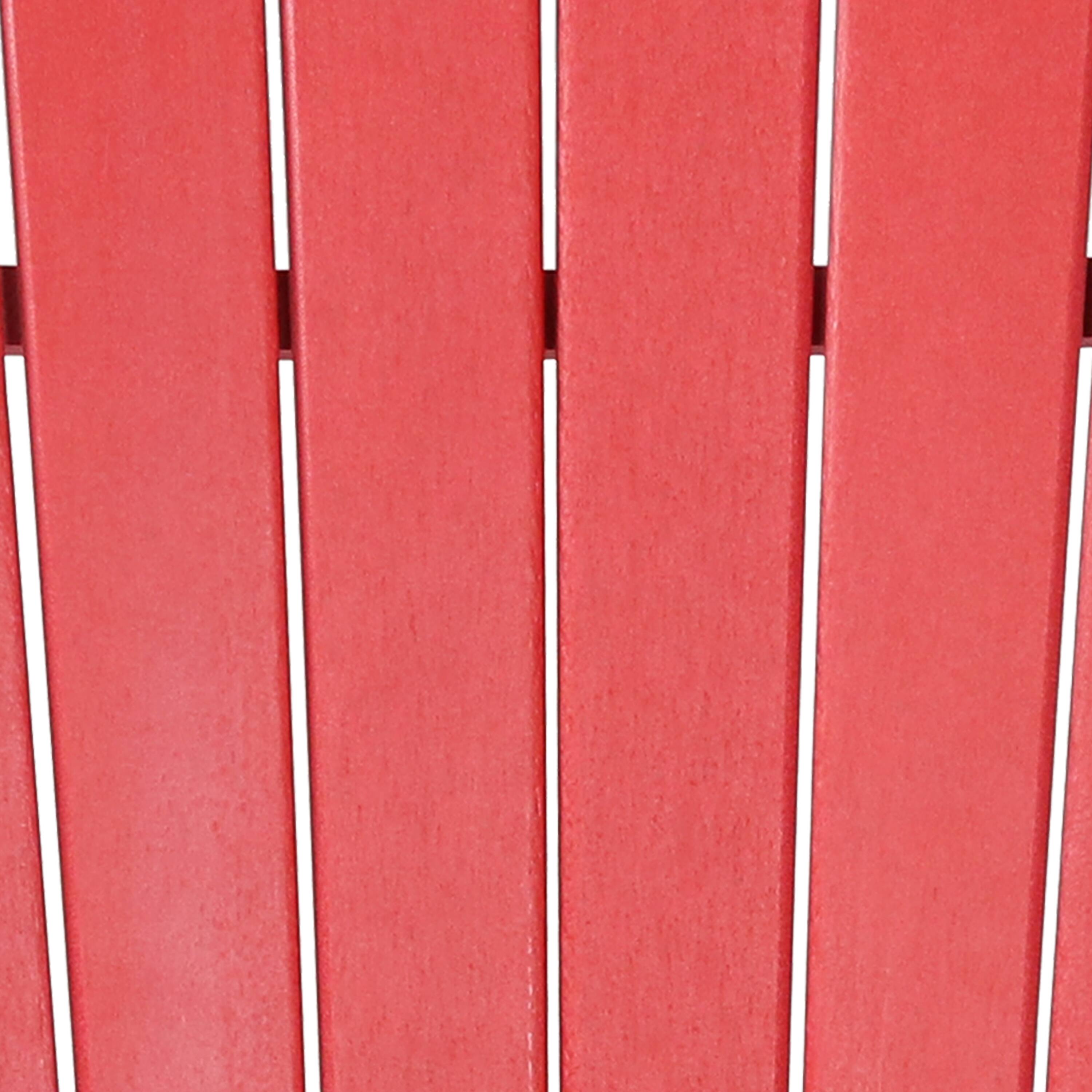 Alt View 4. Sunnydaze - Upright HDPE Raised Outdoor Adirondack Chair - Red.