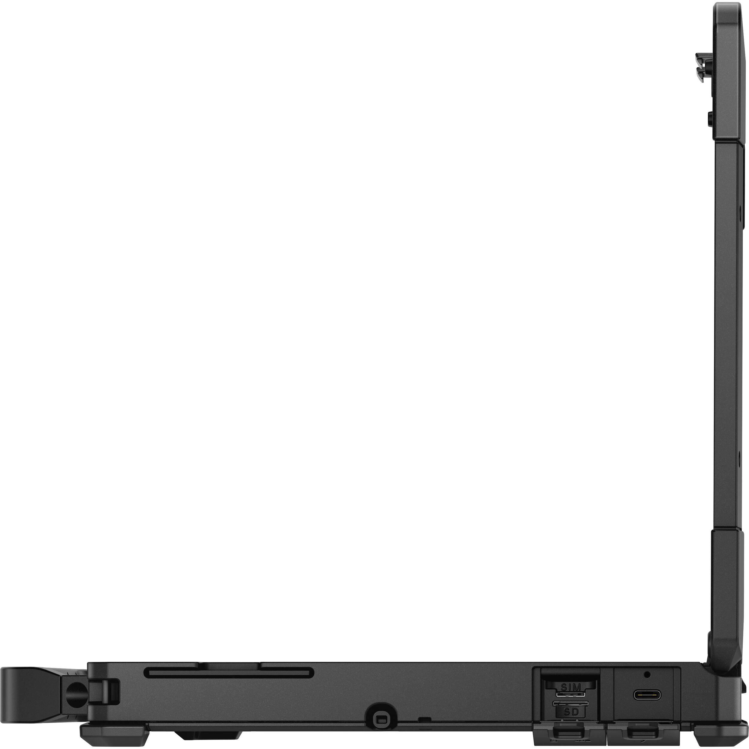 Alt View 2. Dell - Dell Pro Rugged 14 FHD Laptop – Intel Core Ultra 5 135U, 16GB RAM, 1TB SSD, Intel Graphics, Backlit KB, Windows 11 Pro - Black.