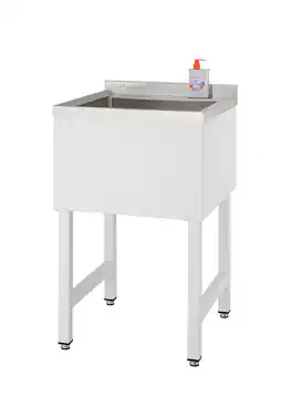 TRINITY - Basics | 18x16x13 Basin | Stainless Steel Utility Sink | Nsf - White