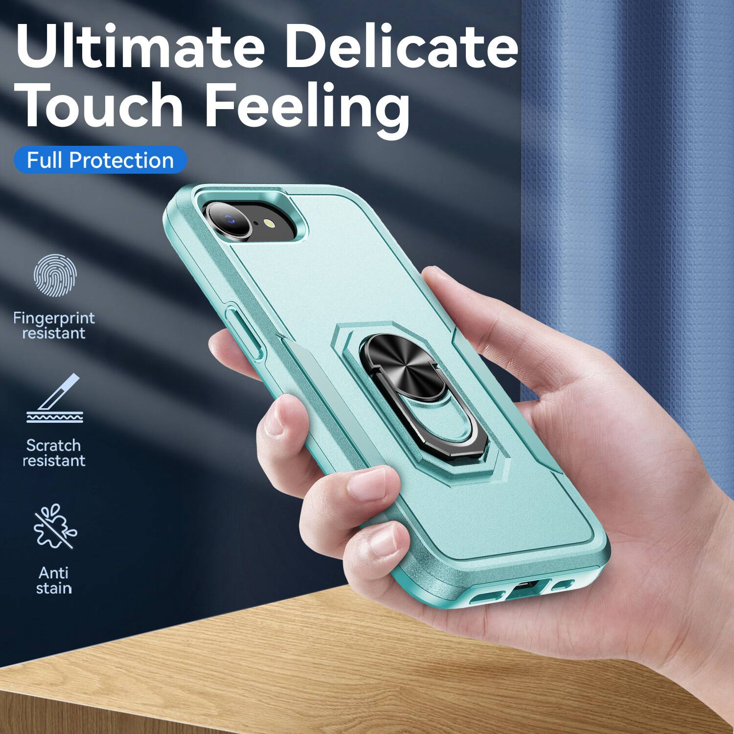 Ultimate Delicate Touch Feeling  
Full Protection  
Fingerprint resistant  
Scratch resistant  
Anti stain