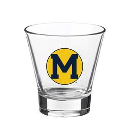 Indigo Falls - Michigan Wolverines 12oz. Slant Vault Rock Glass - Multicolor