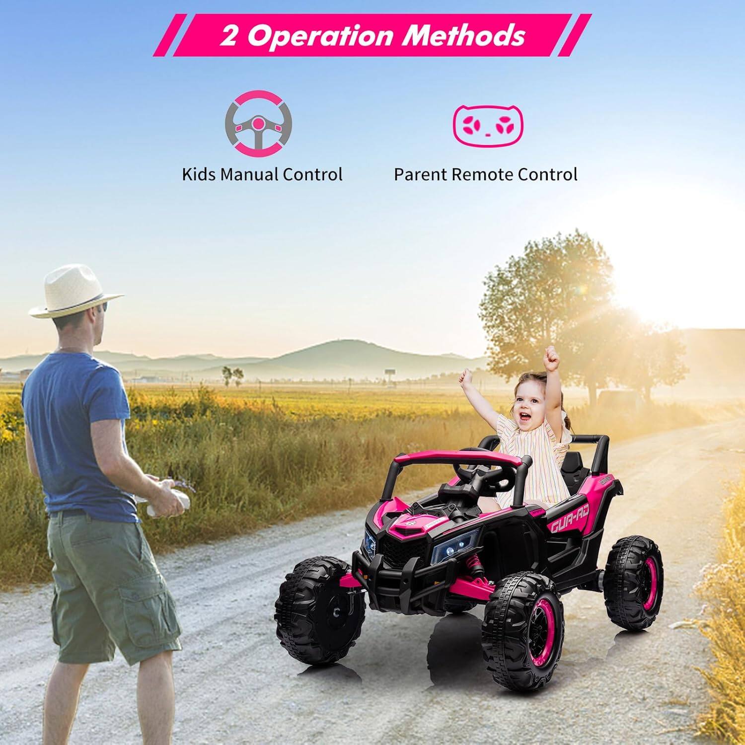 2 Operation Methods

Kids Manual Control

Parent Remote Control