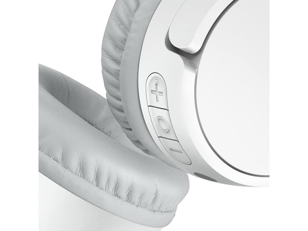 Alt View 8. Belkin - Belkin AUD002btWTV3 SoundForm Mini Wireless On-Ear Headphones for Kids - White - White.