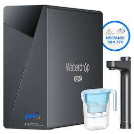 Waterdrop - X16 Reverse Osmosis System Extra WD-PT-05B-L Water Filter Pitcher - Black
