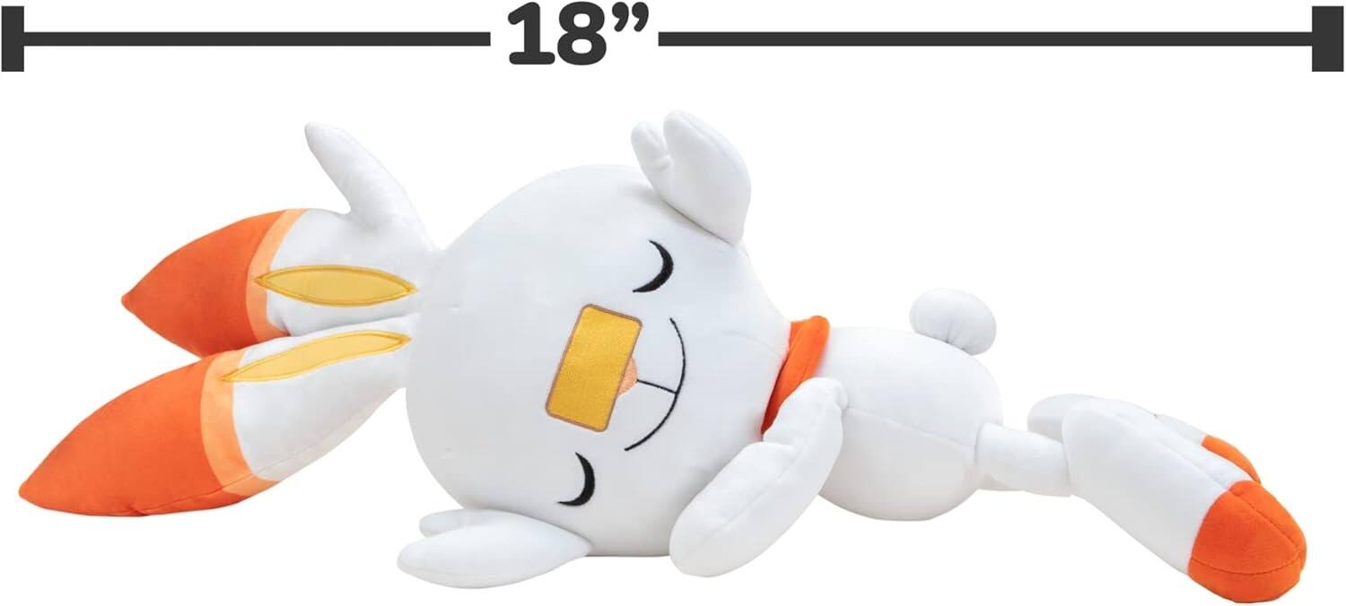 Alt View 4. Jazwares - Pokemon: Sleeping Plush Scorbunny - 18" Plush.